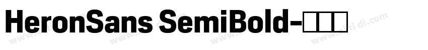 HeronSans SemiBold字体转换